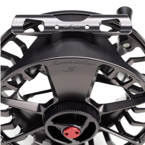 Lamson Speedster S Dark Smoke Fly Reel Detail Lamson Speedster S Dark Smoke Fly Reel Detail
